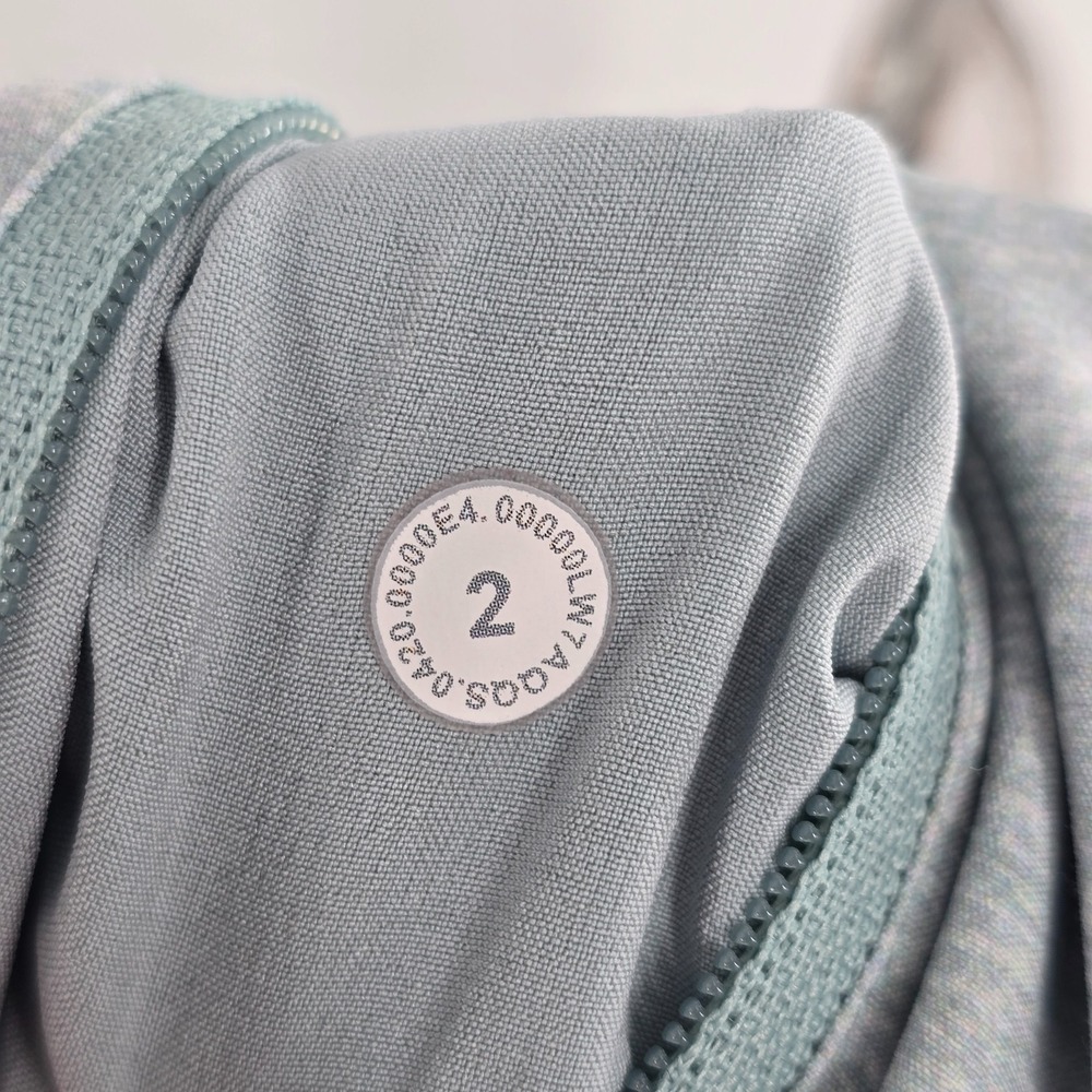 Lululemon Tracker Short V Lined Running Athletic Heather Hazy Jade Sz 2 - Picture 9 of 10